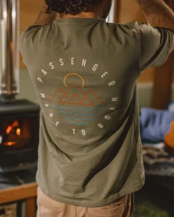 Herren Escapism T-Shirt – Staubiges Olive