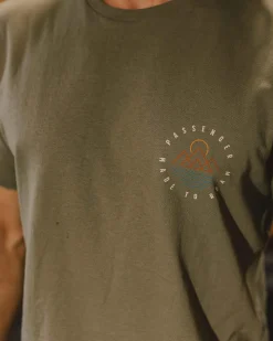 Herren Escapism T-Shirt – Staubiges Olive