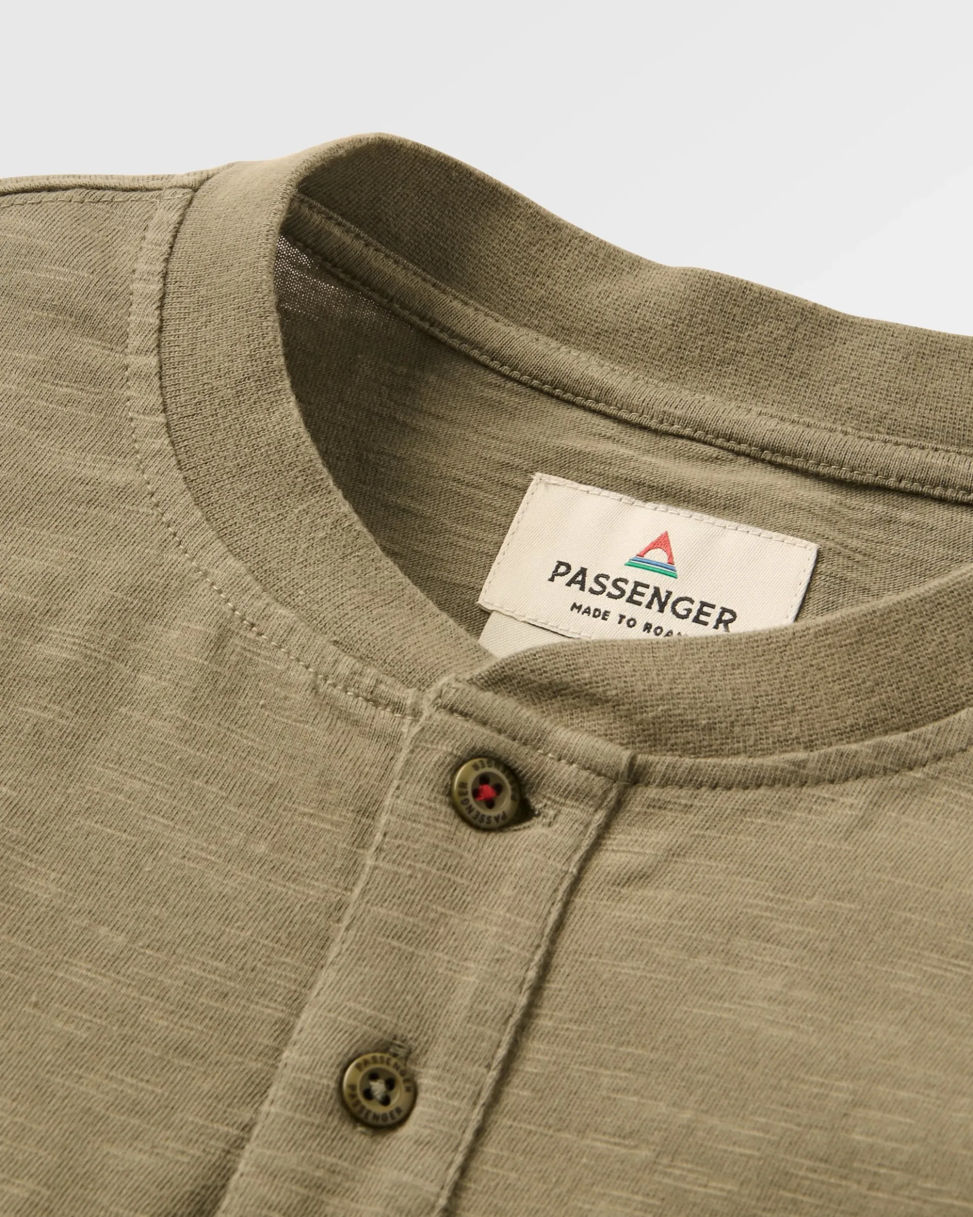 Herren Headland Langarmshirt Slub Henley