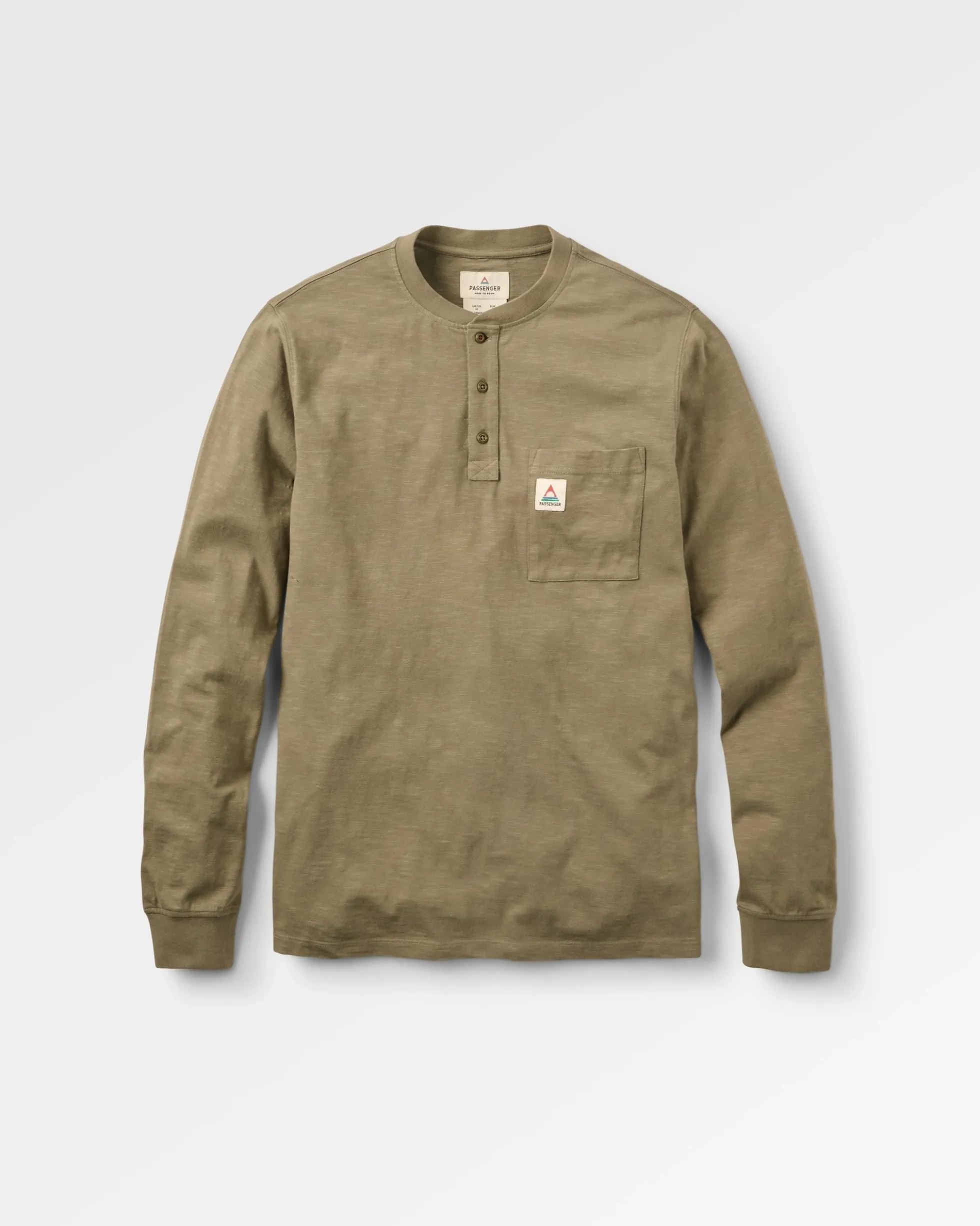 Herren Headland Langarmshirt Slub Henley