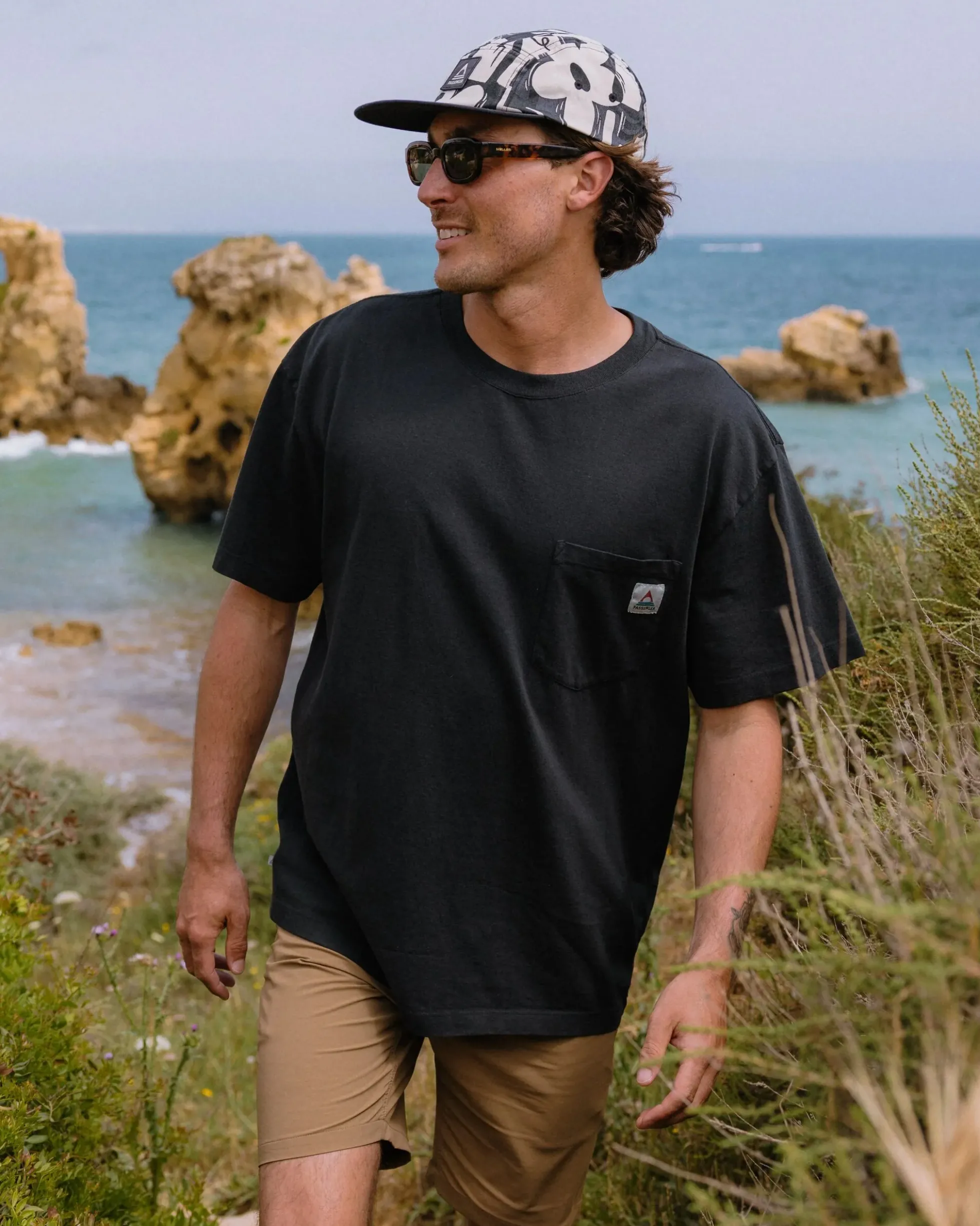 Herren Heritage Natürliches Relaxed Fit T-Shirt
