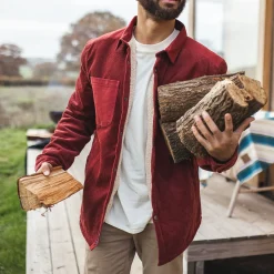 Herren Kodiak Sherpa gefüttertes Cord Overshirt