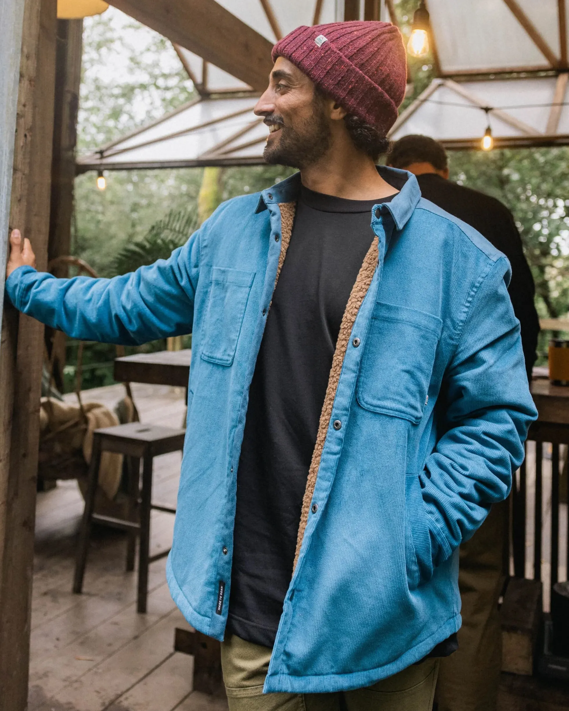 Herren Kodiak Sherpa Lined Cord Overshirt