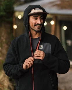 Herren Loch Polarfleece mit Kapuze