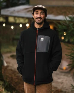 Herren Loch Polarfleece mit Kapuze