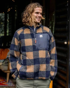 Herren Offroad Sherpa-Fleece mit halbem Reißverschluss