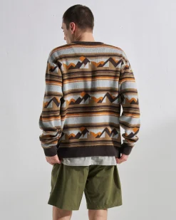 Herren Panorama Leichtes Strick-Pullover