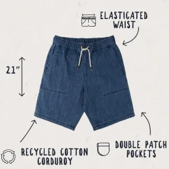 Herren Pine Cord Shorts