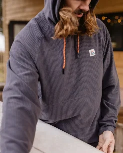 Herren Point Grid Polar Fleece Hoodie
