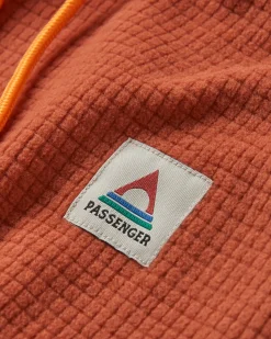Herren Point Grid Polar Fleece Kapuzenpullover