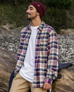 Herren Rustic Bio-Baumwoll-Overshirt aus schwerem Stoff
