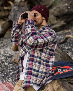 Herren Rustic Bio-Baumwoll-Overshirt aus schwerem Stoff