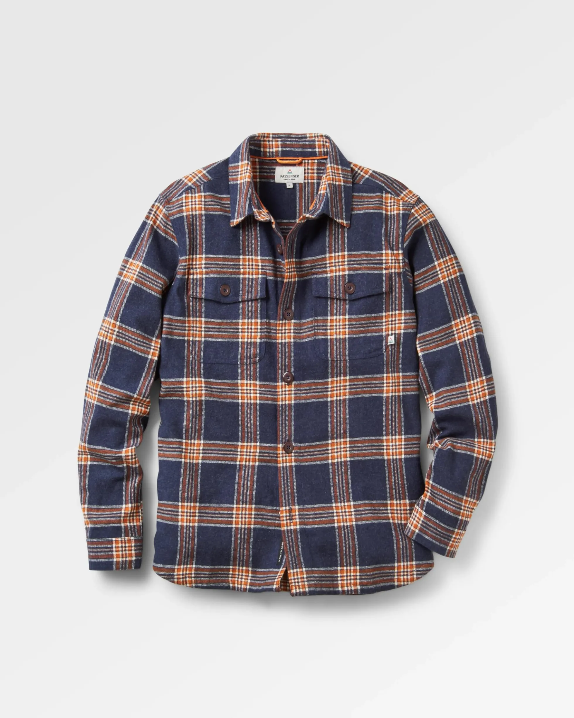Herren Rustic Bio-Baumwoll-Overshirt aus schwerem Stoff