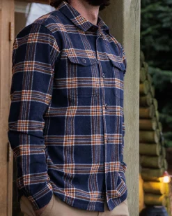 Herren Rustic Bio-Baumwoll-Overshirt aus schwerem Stoff
