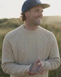 Herren Sandbar Kabelstrickpullover