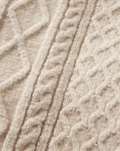 Herren Sandbar Kabelstrickpullover