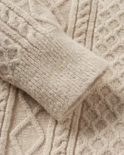 Herren Sandbar Kabelstrickpullover