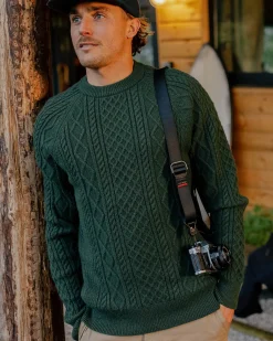 Herren Sandbar Kabelstrickpullover