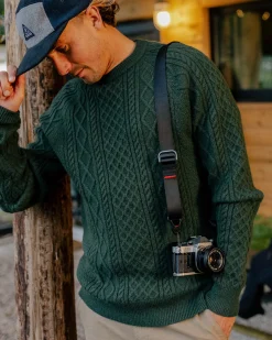 Herren Sandbar Kabelstrickpullover