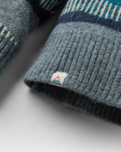 Herren Seafoam Gemusterter Strickpullover