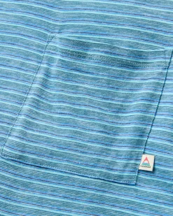 Herren Sunscape Gestreiftes Pocket T-Shirt