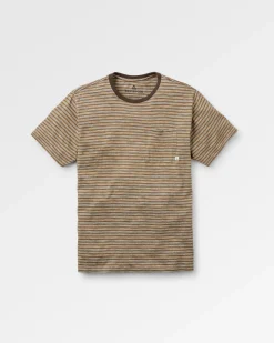 Herren Sunscape Gestreiftes Pocket T-Shirt