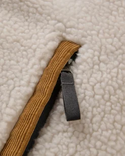 Herren Trekker Deep Pile Sherpa Top – Warm Ivory