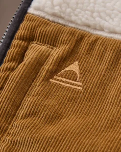 Herren Trekker Deep Pile Sherpa Top – Warm Ivory