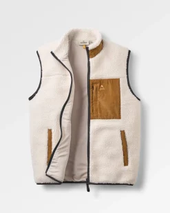 Herren Trekker Deep Pile Sherpa Top – Warm Ivory