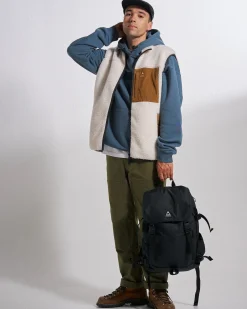 Herren Trekker Deep Pile Sherpa Top – Warm Ivory