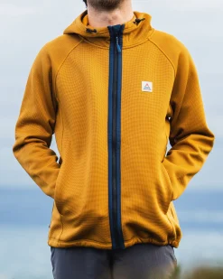Herren Vertical Reißverschluss Kapuzenfleece