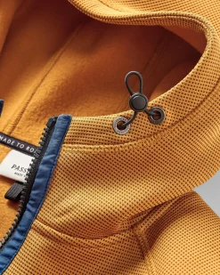 Herren Vertical Reißverschluss Kapuzenfleece