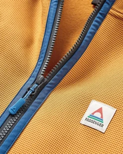 Herren Vertical Reißverschluss Kapuzenfleece