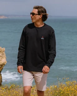Herren Vita natürliches Langarmshirt entspannte Passform