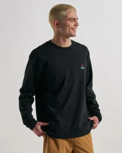 Herren Vita natürliches Langarmshirt entspannte Passform