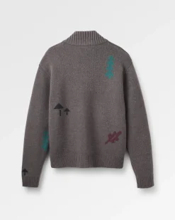 Herren Woodburn Vollreißverschluss Strickpullover