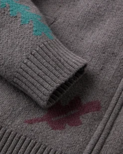 Herren Woodburn Vollreißverschluss Strickpullover