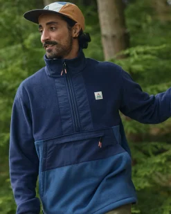 Herren Woodland Hoodless 1/2 Zip Polartec Fleece mit 1/2 Reißverschluss