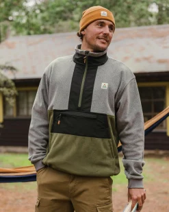 Herren Woodland Kapuzenloses 1/2 Zip Polartec Fleece