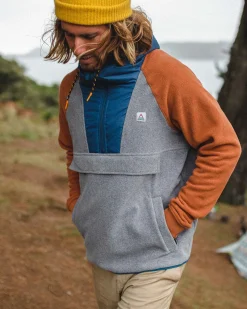 Herren Woodland 1/2 Reißverschluss Kapuzen Polar Fleece