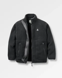 Home Fleecejacke mit durchgehendem Reißverschluss aus Sherpa-Fleece