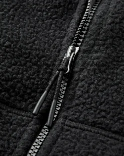 Home Fleecejacke mit durchgehendem Reißverschluss aus Sherpa-Fleece