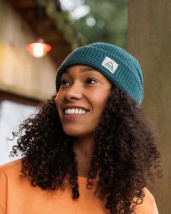 Moss Doppellagen-Waffle-Beanie