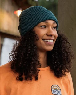 Moss Doppellagen-Waffle-Beanie