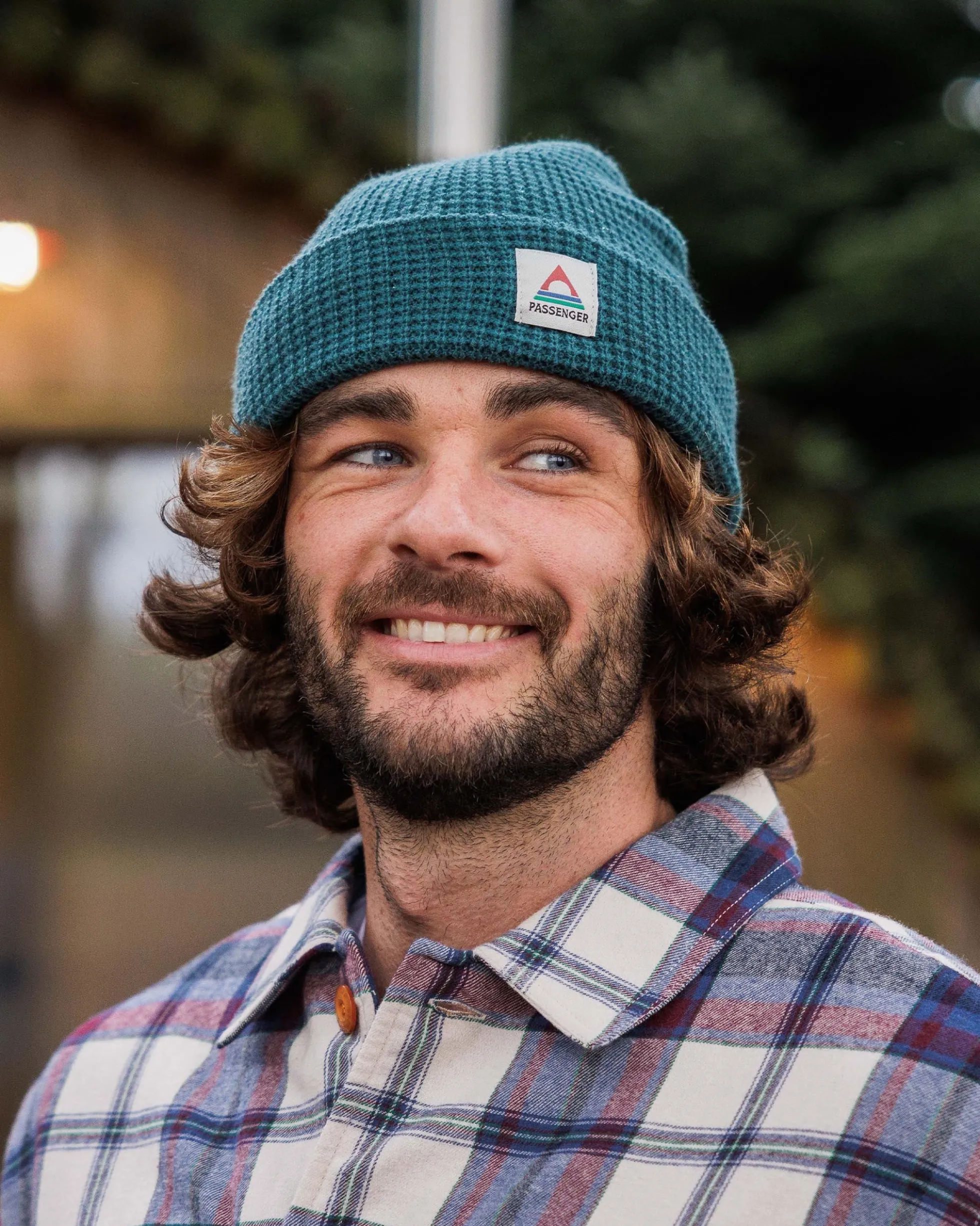 Moss Doppellagen-Waffle-Beanie