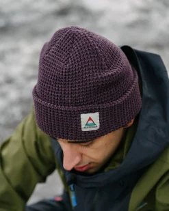 Moss Doppellagige Waffle-Beanie