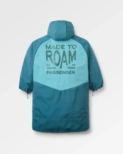 Riptide Leichter Surf-Poncho – Mediterran/Ozean-Türkis