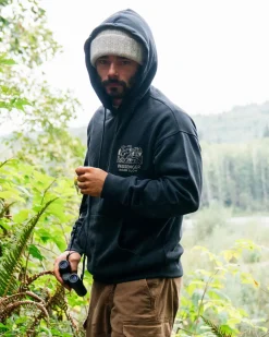 Roam Slow Herren Baumwoll Kapuzenpullover