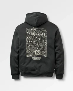 Roam Slow Herren Baumwoll Kapuzenpullover