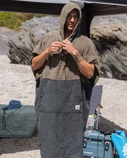 Shoreline Baumwollhandtuch-Poncho